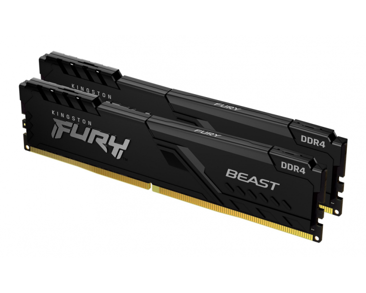 DDR4 KINGSTON 2X32GB 3200 FURY BEAST NEGRO