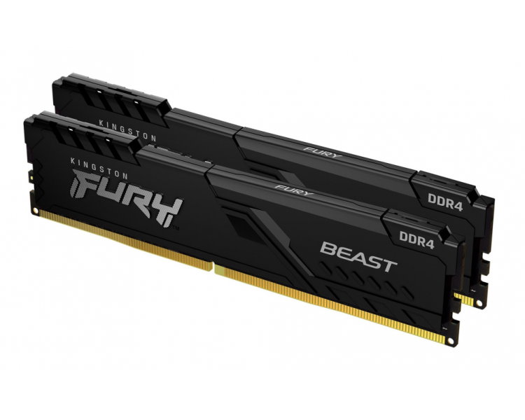 DDR4 KINGSTON 2X8GB 3600 FURY BEAST NEGRO