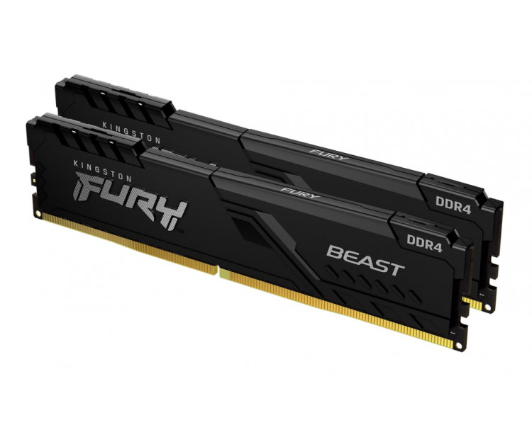 DDR4 KINGSTON 2X16GB 3600 FURY BEAST NEGRO