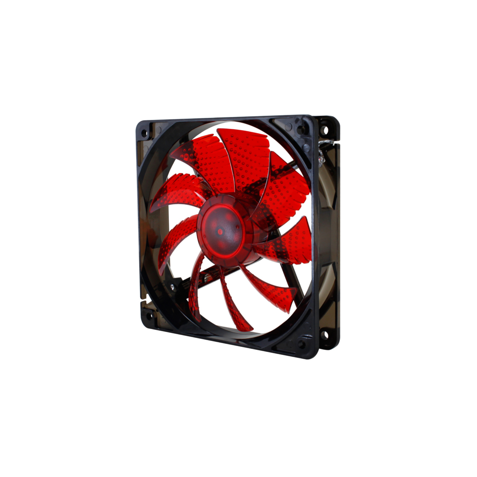 VENTILADOR CAJA NOX COOL FAN LED 120MM NEGRO LED ROJO