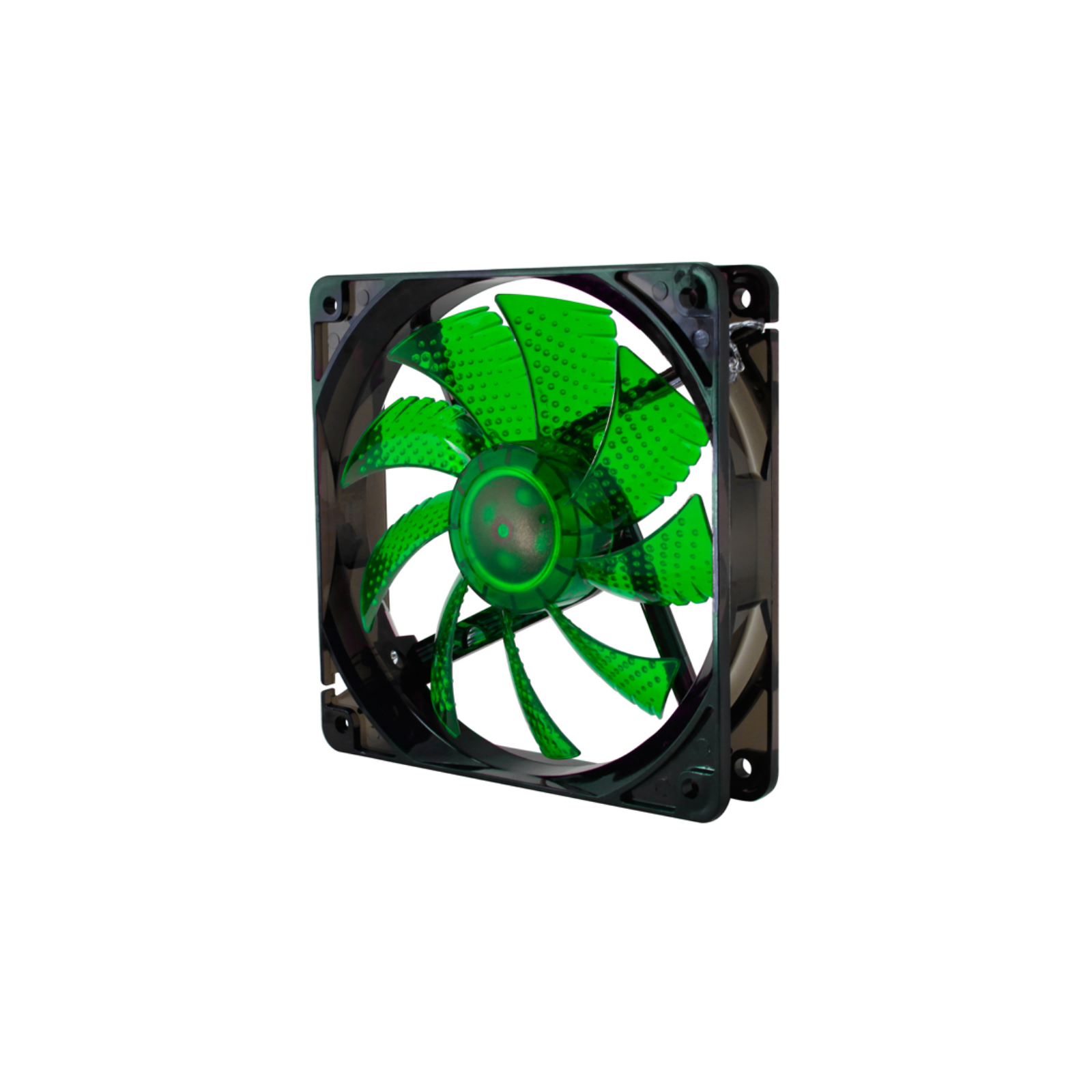 VENTILADOR CAJA NOX COOL FAN LED 120MM NEGRO LED VERDE