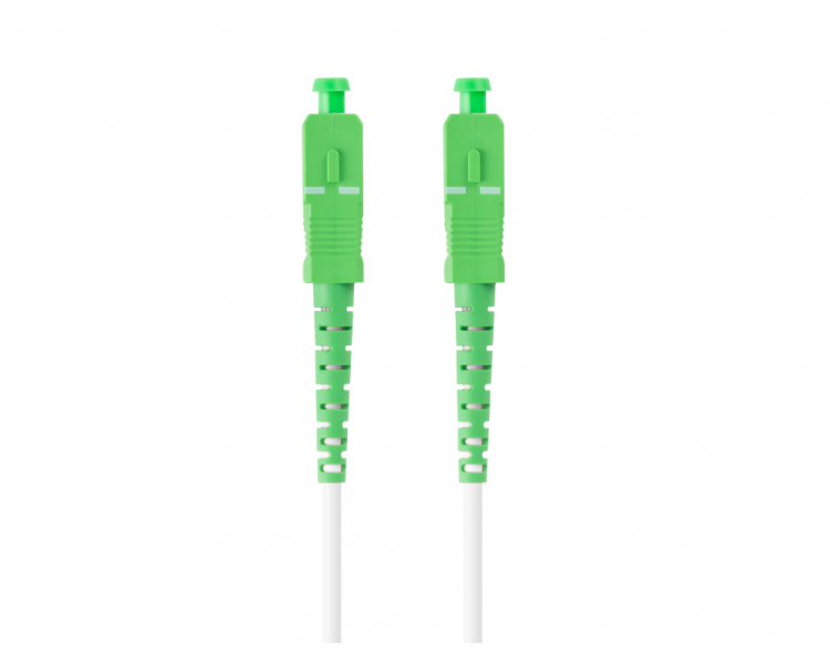 CABLE DE FIBRAOPTICA LANBERG 5M MONO SC APC SC APC SIMPLEX G657A2 LSZH BLANC