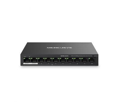 SWITCH MERCUSYS MS110P 10 PUERTOS 10 100MBPS Y 8 PUERTOS POE