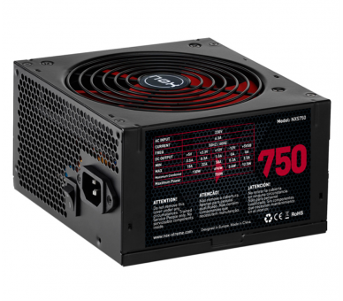 FUENTE ALIMENTACION NOX NX750 750W ATX NEGRO ROJO