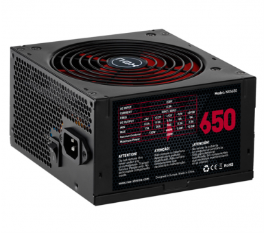 FUENTE ALIMENTACION NOX NX650 650W ATX NEGRO