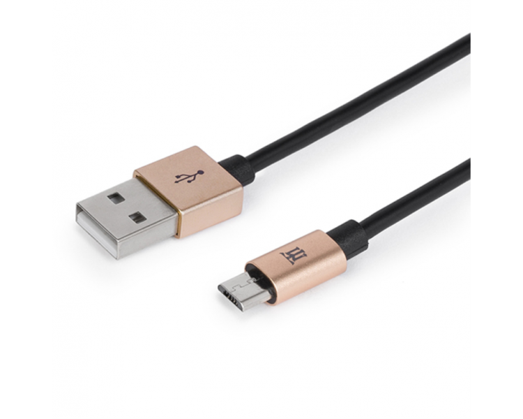 CABLE MAILLON PREMIUM MICRO USB 24 ALUMINIO DORADO 1M