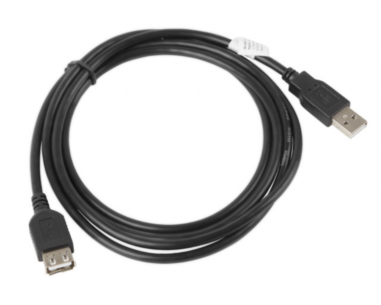 CABLE ALARGADOR LANBERG USB 20 MACHO HEMBRA 18M NEGRO