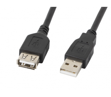 CABLE ALARGADOR LANBERG USB 20 MACHO HEMBRA 07M NEGRO