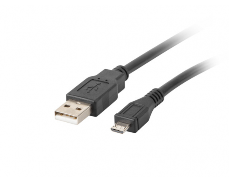 CABLE USB LANBERG 20 MACHO MICRO USB MACHO 03M NEGRO