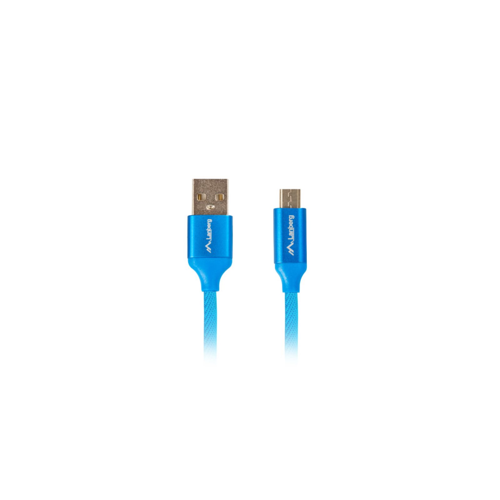 CABLE USB LANBERG 20 MACHO MICRO USB MACHO QUICK CHARGE 30 18M AZUL