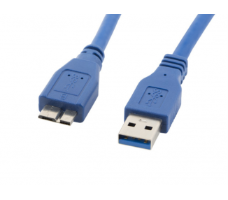 CABLE USB LANBERG 30 MACHO MICRO USB MACHO 05M AZUL