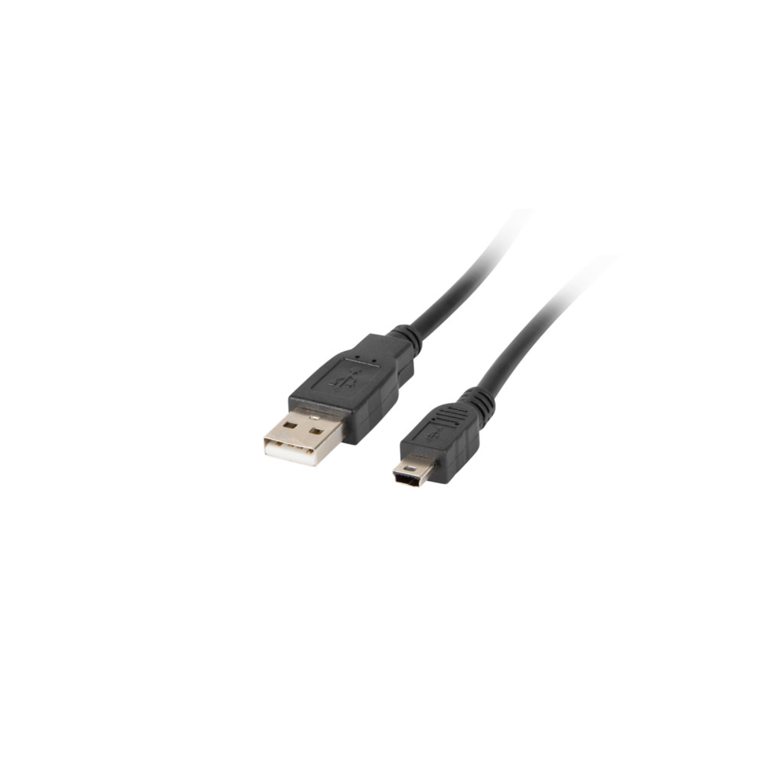 CABLE USB LANBERG 20 MACHO MINI USB MACHO 18M NEGRO