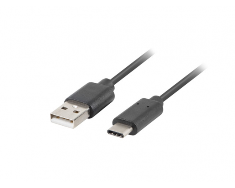 CABLE USB LANBERG 20 MACHO USB C MACHO 05M NEGRO