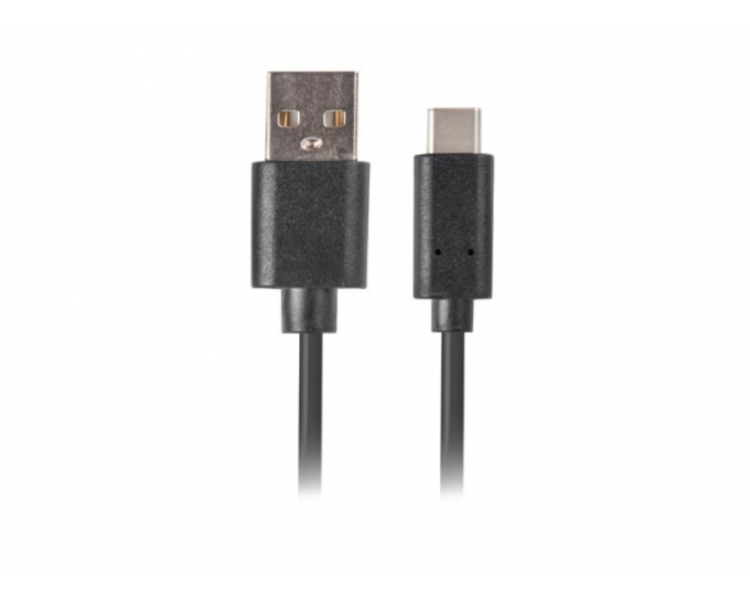 CABLE USB LANBERG 20 MACHO USB C MACHO QUICK CHARGE 30 05M NEGRO