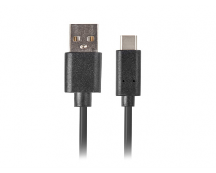 CABLE USB LANBERG 20 MACHO USB C MACHO QUICK CHARGE 30 18M NEGRO