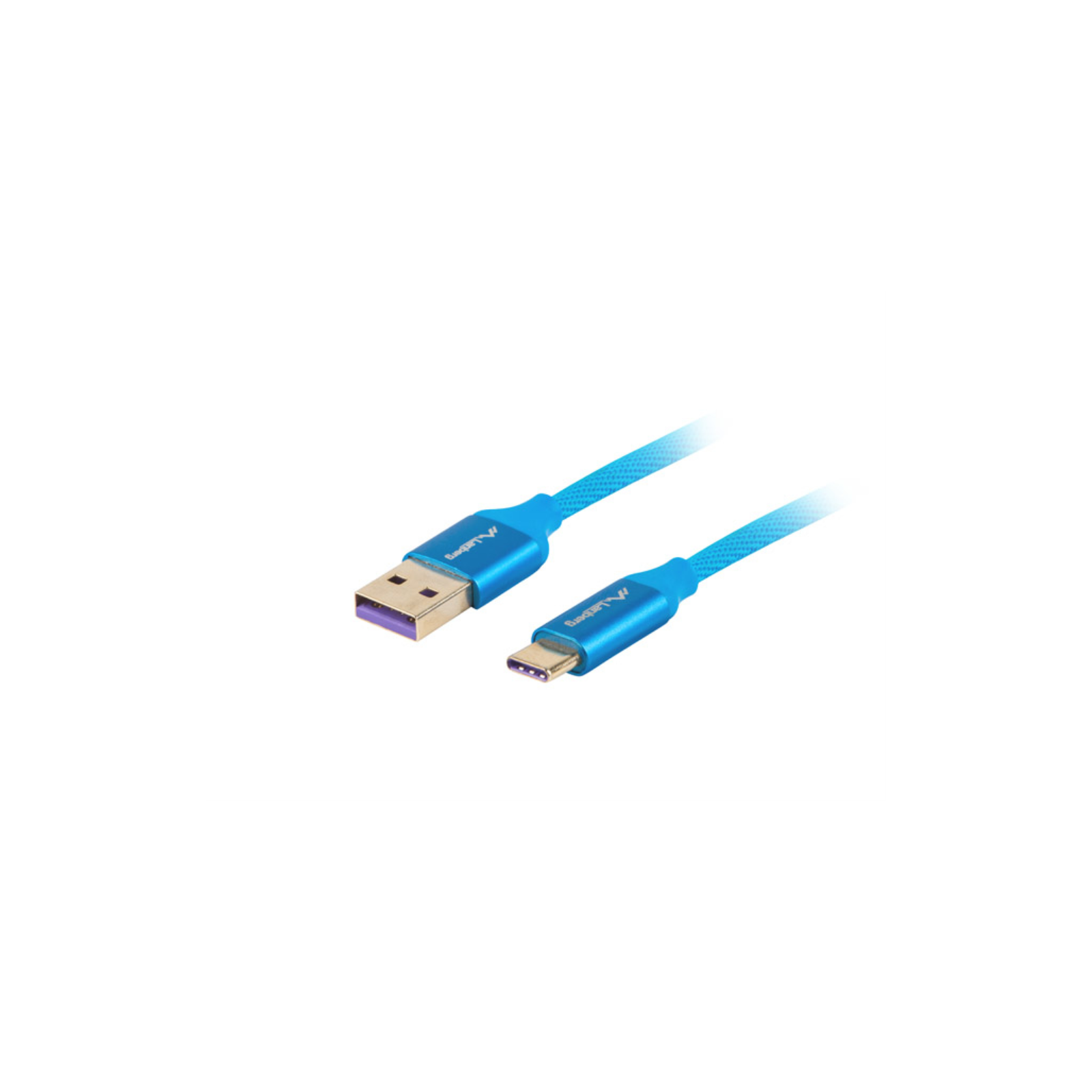 CABLE USB LANBERG 20 MACHO USB C MACHO 5A 1M AZUL