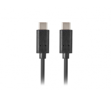 CABLE USB LANBERG 20 MACHO USB C MACHO 18M NEGRO