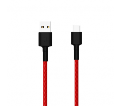 CABLE USB XIAOMI USB MACHO USB TIPO C MACHO ROJO NEGRO