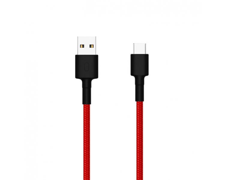 CABLE USB XIAOMI USB MACHO USB TIPO C MACHO ROJO NEGRO