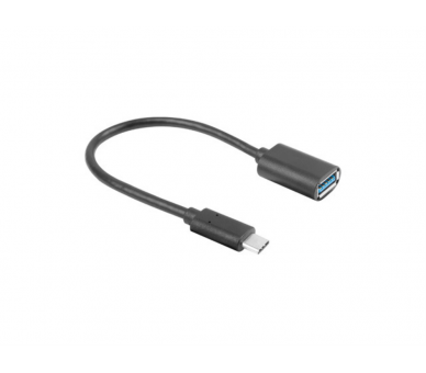 ADAPTADOR USB LANBERG USB C M 31 A USB A H 15CM OTG NEGRO