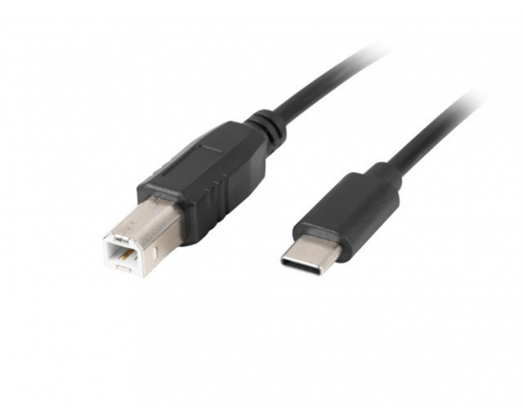 CABLE USB LANBERG USB C M A USB B M 20 18M FERRITA NEGRO