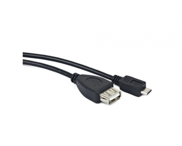 CABLE USB LANBERG MICRO M A USB A F 20 OTG NEGRO 15CM OEM