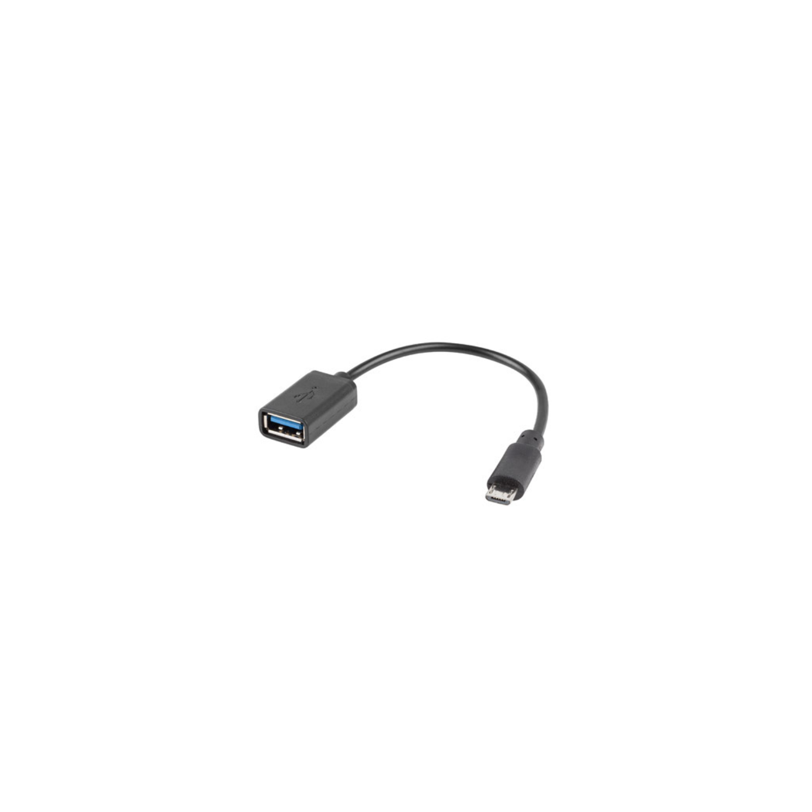 ADAPTADOR LANBERG OTG USB MICROM 20 A USB AH 15 CM NEGRO