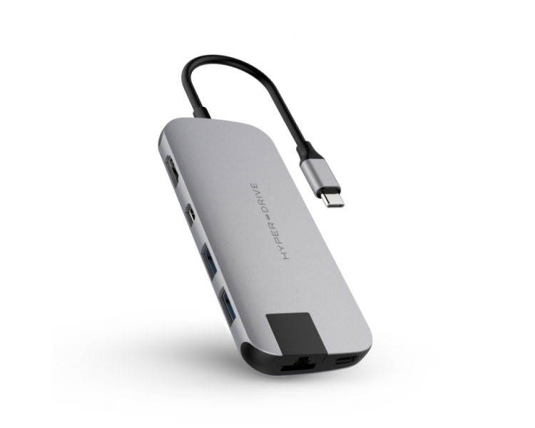 HUB HYPERDRIVE SLIM 8 EN 1 USB C GRIS