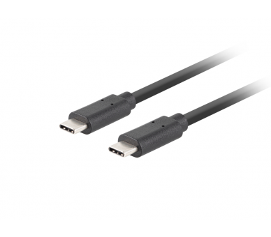 CABLE USB C LANBERG 31 GEN 2 MACHO MACHO 10GB S PD100W 05M NEGRO