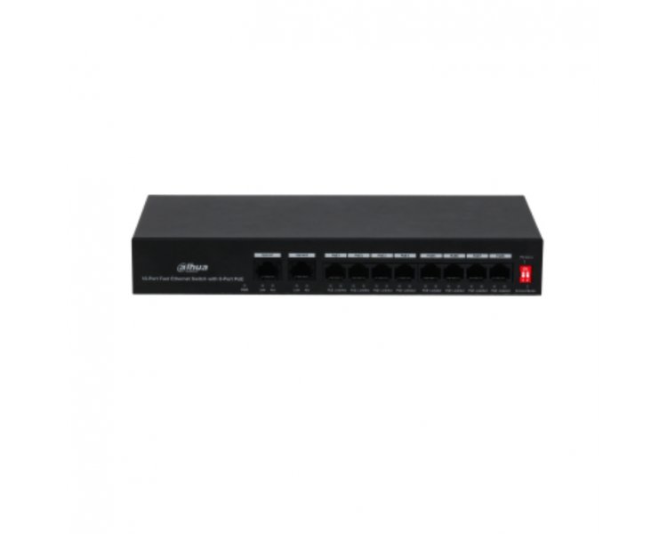 SWITCH DAHUA DH PFS3010 8ET 65 POE