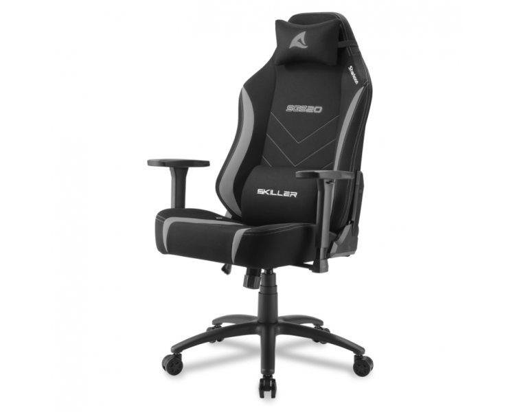 SILLA GAMING SHARKOON SGS20 FABRIC NEGRO GRIS