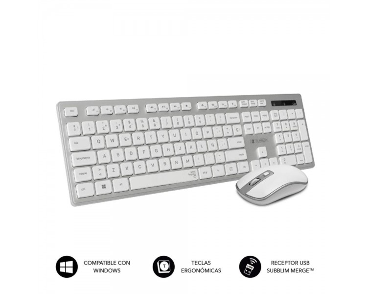 Teclado raton subblim subkbw ceke10 inalambrico