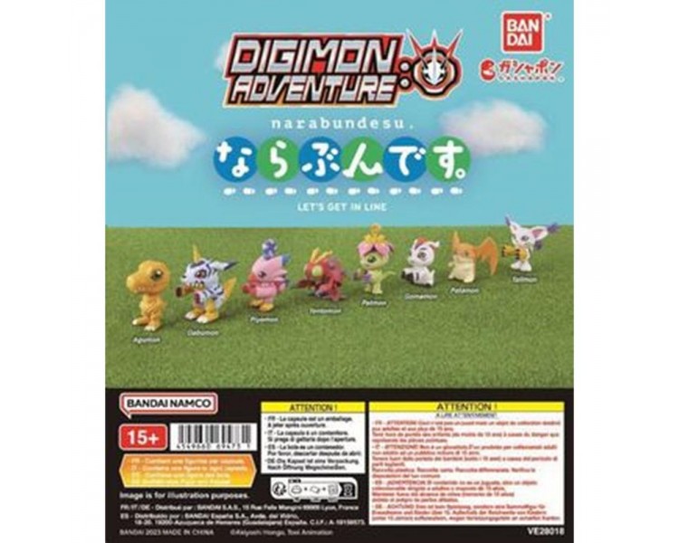 Surtido bandai gashapon digimon let s get