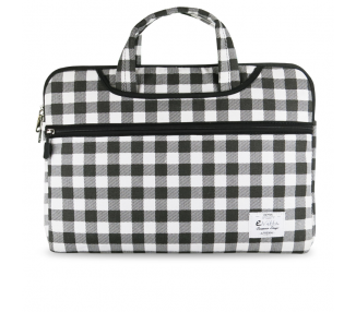 MALETIN E VITTA CHEQUERED 133 NEGRO