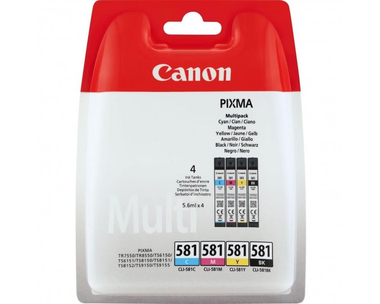 Multipack Tinta Canon Cli 581 Pixma