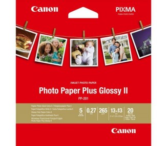 Papel Fotográfico Canon Pp-201/ 13 X 13Cm/ 265G/ 20 Hojas/ B
