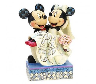 En - Figura Decorativa Boda Mickey Y Minnie