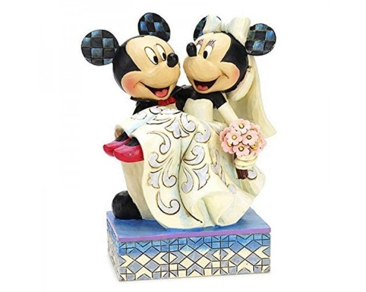 En - Figura Decorativa Boda Mickey Y Minnie