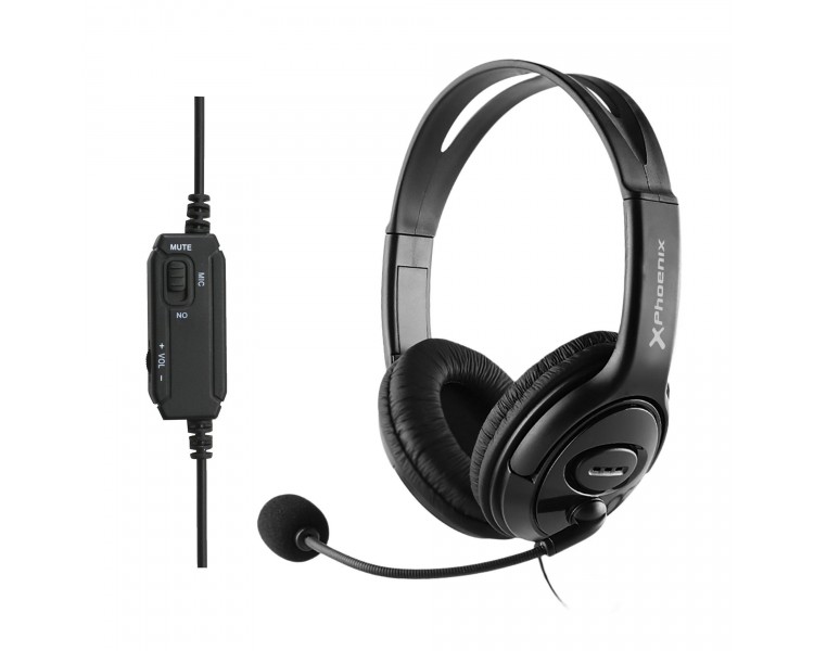 Auriculares Con Microfono Phoenix Control Volumen