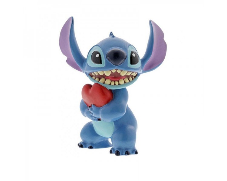 En - Figura Decorativa De Stitch Con Corazón