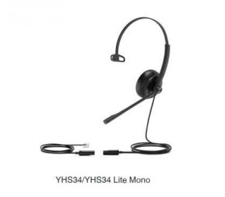 Auricular Yealink Yhs34-Lite Mono Para Telefono Ip