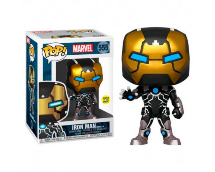 Figura Funko Pop Marvel 80Th Iron Man Modelo 39 Brillo En L