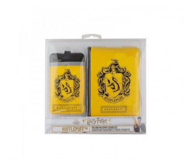 Etiqueta De Equipaje Y Funda De Pasaporte Harry Potter Huffl