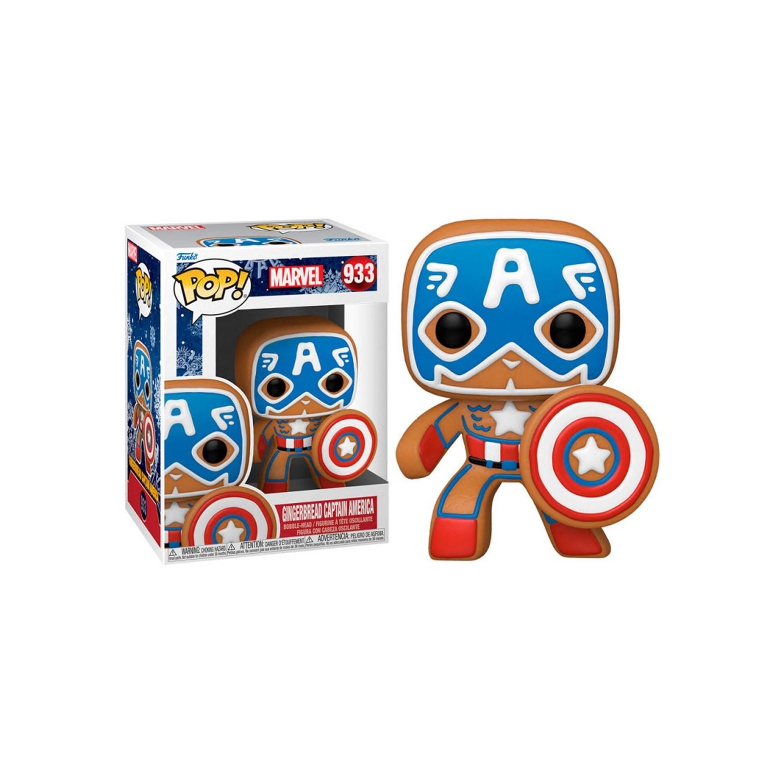 Figura Funko Pop Marvel Holiday Captain America