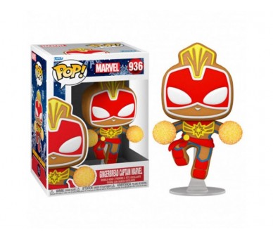 Figura Funko Pop Marvel Holiday Captain Marvel