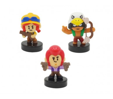 Pack 3 Figuras Con Sello Brawl Stars