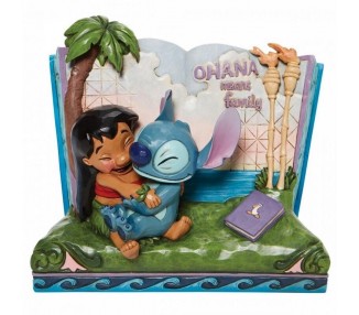 Figura Decorativa Enesco Disney Lilo & Stitch Libro Ohana