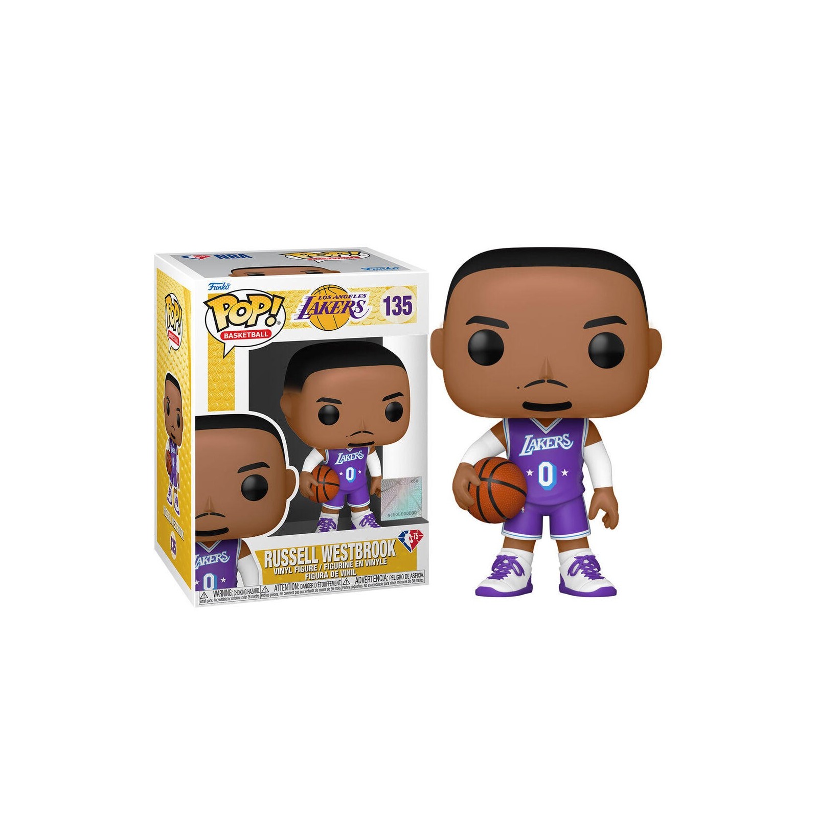 Figura Pop Nba Russell Westbrook City Edition 2021