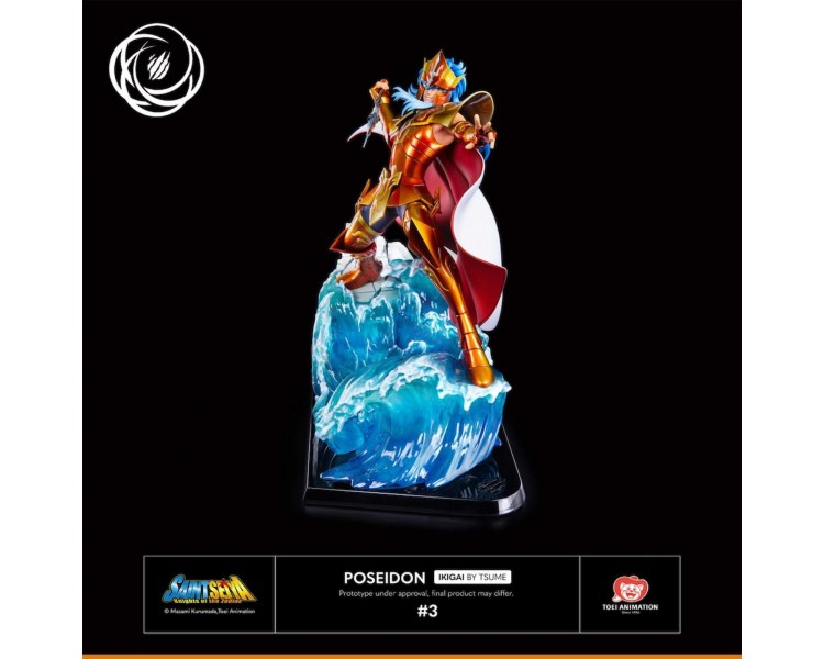 Figura Tsume Arts Saint Seiya Poseidon Resina Escala 1 - 6 I