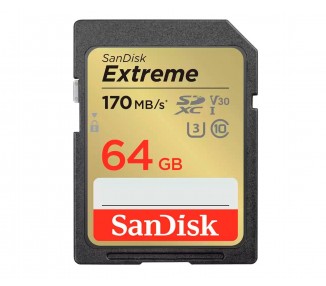 Sandisk Extreme Tarjeta Memoria Sdxv2 C10 Uhs-I U3 De 64 Gb